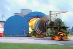 DH13 facility - transport of a large steam turbine into the tunnel