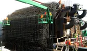 Construction of the steel reinforcement for a burst-proof overspeed tunnel size DH90