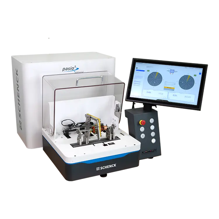 Bild der Tischmaschine Pasio 5 als Frontansicht mit Display Schenck ONE